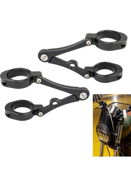 1 Çift Motosiklet Far Kelepçesi 39MM-41MM Çatal Tüp (Yurt Dışından) fırsatları