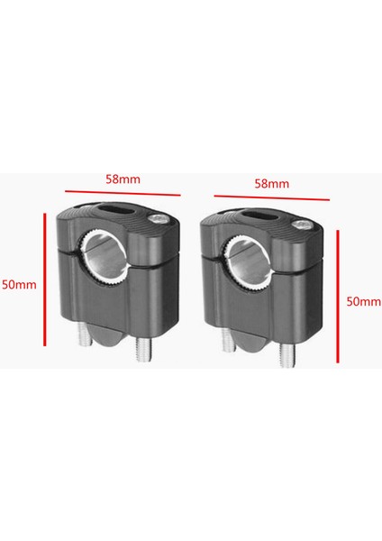 2x Motosiklet Braketi Motosiklet Aksesuarları Değiş (Yurt Dışından)