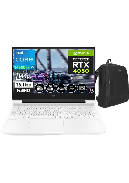 Victus 16-R1077NT Intel Core I5 14500HX 64GB Ddr5 Ram 1tb SSD 6gb RTX4050 16.1 Inç 144Hz IPS Fhd WINDOWS11HOME Taşınabilir Bilgisayar VCS9J278EAW17+WEBLEGELSINÇANTA