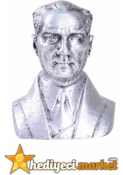 Mustafa Kemal Atatürk - Gümüş Büst Biblo fiyatları