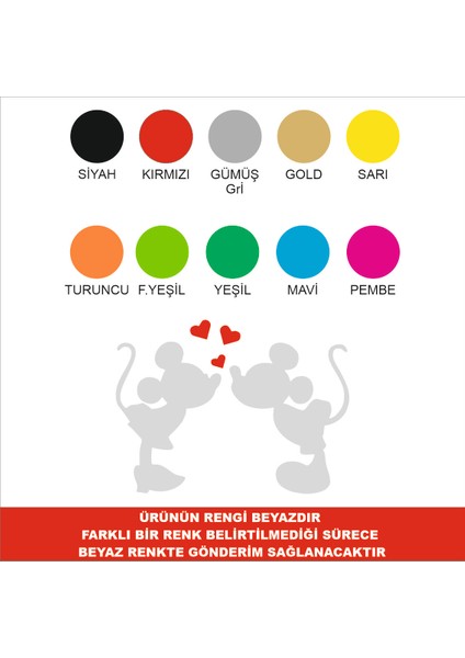 Mickey Mouse Depo Kapağı Sticker