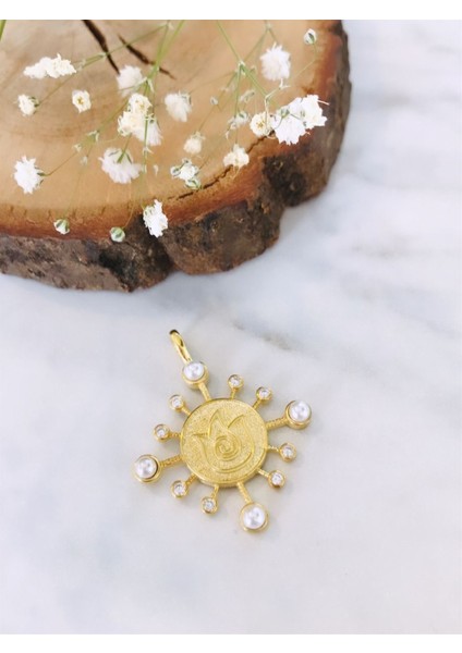 Element (Ateş) Inci Kolye Uç