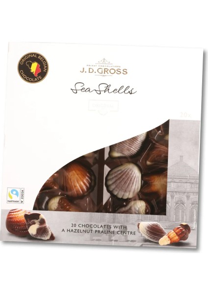 J. D. Gross Belgian Chocolate Sea Shells Deniz Kabuğu 250 gr