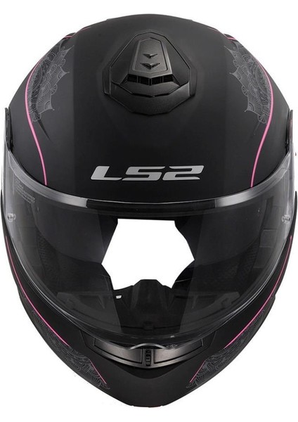 Strobe 2 Lux Motosiklet Kaskı Hipoalerjenik İç Pedler ile Konforlu Kullanım Mat Siyah - Pembe fiyatları