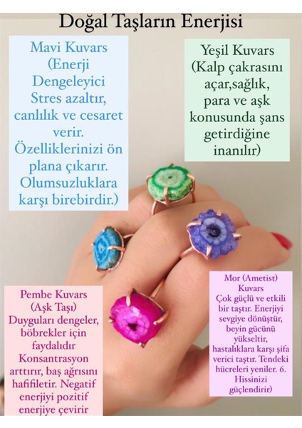 Doğal Taş Yüzük modelleri