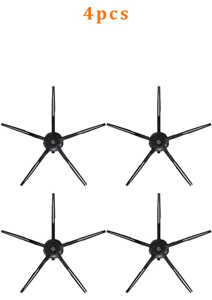 Roborock S50 S51 S52 S55 T60 T61 T65 T4 T6 T7 P5 S6 S5MAX Robot Süpürge Aksesuarları Için Siyah 5 Kollu Yan Fırça (Yurt Dışından)