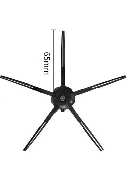 Roborock S50 S51 S52 S55 T60 T61 T65 T4 T6 T7 P5 S6 S5MAX Robot Süpürge Aksesuarları Için Siyah 5 Kollu Yan Fırça (Yurt Dışından) fırsatları