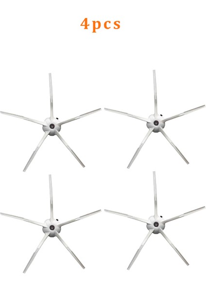 Roborock S50 S51 S52 S55 T60 T61 T65 T4 T6 T7 P5 S6 S5MAX Robot Süpürge Aksesuarları Için Beyaz 5 Kollu Yan Fırça (Yurt Dışından)