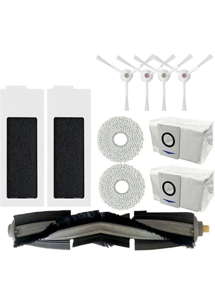 Ecovacs Deebot T20 PRO/T20 Max /T20 Pro Plus Robot Elektrikli Süpürge Için Ana Rulo Fırça+Yan Fırça+Toz Torbası+Mop Bezi+Filtre (Yurt Dışından)