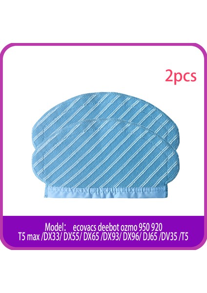Ecovacs Deebot Ozmo 950 920 T5 Max DX33 DX55 DX65 DX93 DX96 DJ65 DV35 T5 Robot Elektrikli Süpürge Için Paspas Bezi (Yurt Dışından)