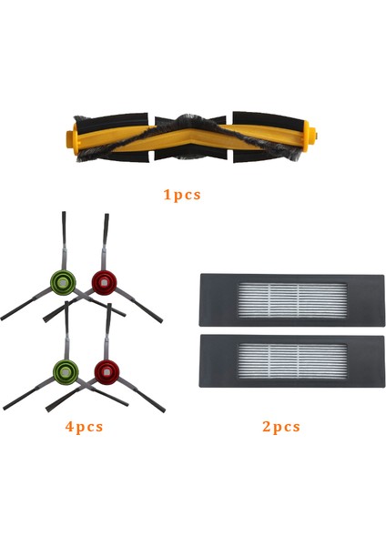 Ecovacs Deebot T8 AIVI/T8MAX/T8 Power T9MAX/N8 Pro Robot Süpürgeler Için Filtre+Silindir Fırça+Yan Fırça (Yurt Dışından)