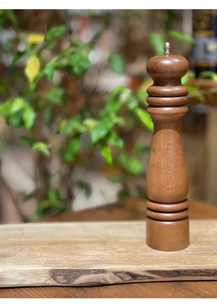 Ahşap Topuzlu Karabiber Değirmeni (No 2) 26 cm