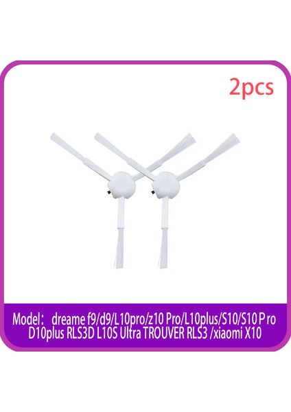 Xiaomi Dreame D9/F9/L10/S10/D10/MAX*PRO*PLUS*MISTRAL/ RLS3D/L10S Ultr Robot Elektrikli Süpürge Için Beyaz Yan Fırça (Yurt Dışından) fiyatları
