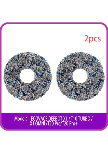 Ecovacs Deebot T10 Turbo / X1 Omnı / X1 Turbo /T20 PRO/T20 Pro+ Robot Süpürge Için Yıkanabilir Paspas Bezi (Yurt Dışından)
