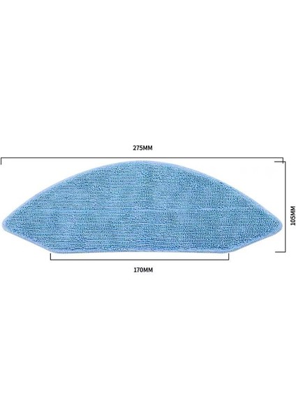 Ecovacs Deebot Ozmo U2/u2 PRO/DGN22 Robot Süpürge Aksesuarları Için Paspas Bezi Rag (Yurt Dışından)