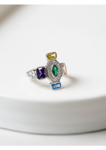 Renkli Taşlı Yüzük