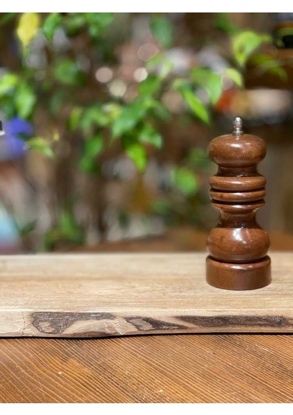Ahşap Topuzlu Karabiber Değirmeni (No:0) 15CM