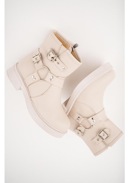 Osho Garantili Fermuarlı Kemer Detaylı Kadın Kışlık Bot modelleri