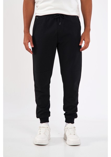 Erkek Siyah Paçası Lastikli Eşofman Altı fiyatları