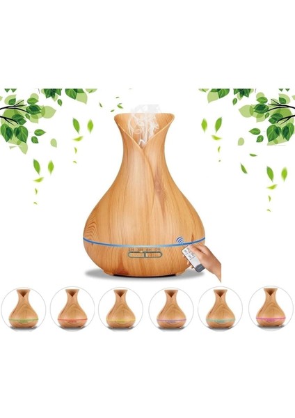 550 Ml Ultrasonik Aroma Difüzörü 7 Renk Led Işıklı Aromatik Oda Kokusu Vazo Hava Nemlendirici fiyatları