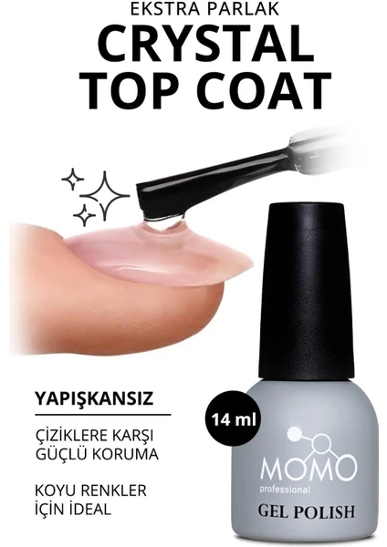 Kalıcı Oje Için Crystal Top Coat 14 ml