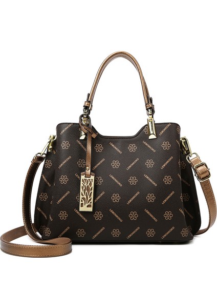 Büyük Kapasiteli Dokulu Omuz Çapraz Askılı Çanta (Yurt Dışından)