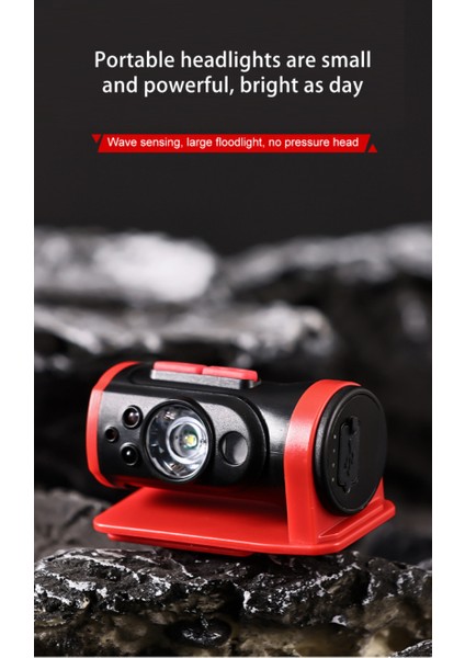 Tip-C Şarj Edilebilir LED Far Balıkçılık 18650 Açık Hava Balıkçılığı Için Far Özel Gece Balıkçılığı Güçlü Işık Şarjı Süper Parlak Far Akıllı Indüksiyon Kapağı Klipsli Far (Yurt Dışından) indirimleri