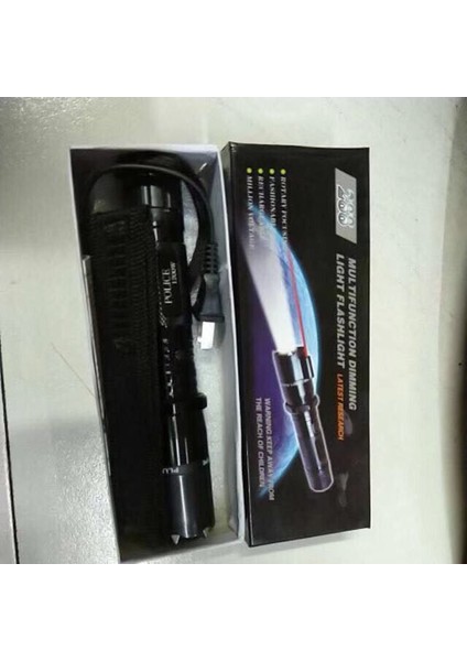 【rongcai】 Çok Fonksiyonlu El Feneri W Lazer Şarj Edilebilir (Yurt Dışından) fırsatları