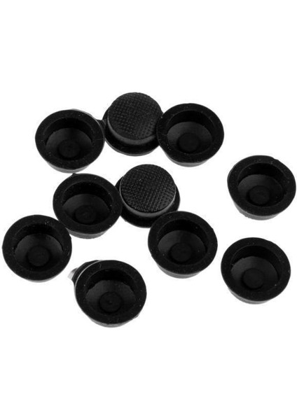 3x 10X 18650 LED El Feneri Torch Işığı Kuyruk Anahtarı Düğme Kapakları Kapakları - Siyah (Yurt Dışından)