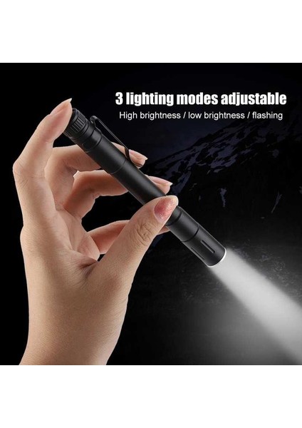 Seviye Bettery Güç LED Taktik Mini Kalem El Feneri Torch Kamp Taşınabilir (Yurt Dışından)