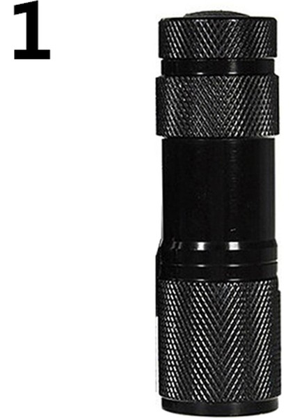 Mini Taşınabilir 9 LED Ultra Violet Uv Siyah Işık El Feneri Torch Işık Lambası (Yurt Dışından)