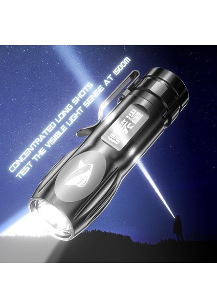 El Feneri Güçlü Işık USB Şarj Edilebilir Zoom Süper Parlak Xenon Özel Kuvvetler Ev Açık Taşınabilir LED Gece El Feneri (Yurt Dışından) modelleri