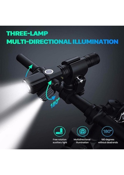 Bisiklet Işığı 1000 Lümen El Feneri USB Şarj Edilebilir 18650 Mtb Bisiklet Ön Işık Su Geçirmez LED Far Sıcak Satış (Yurt Dışından)