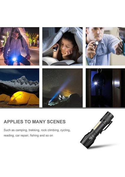 Vimite Güçlü El Feneri Açık Su Geçirmez Taşınabilir USB Şarj Edilebilir LED Flaş Işık Ev Acil Durum Lambası (Yurt Dışından) fiyatları