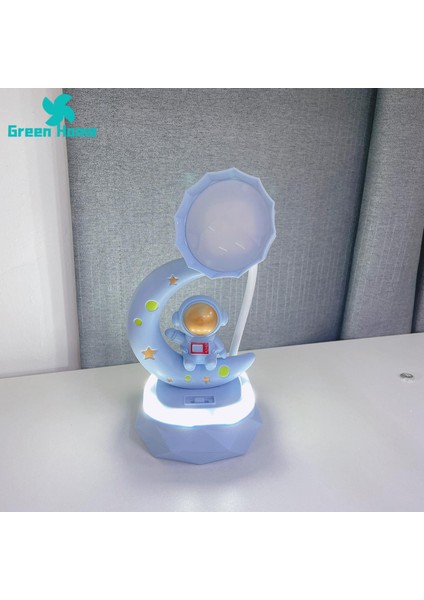 Yeşil Ev Başucu Lambası Şarj Edilebilir Astronot Spaceman LED Gece Başucu Lambası Hediye (Yurt Dışından) modelleri