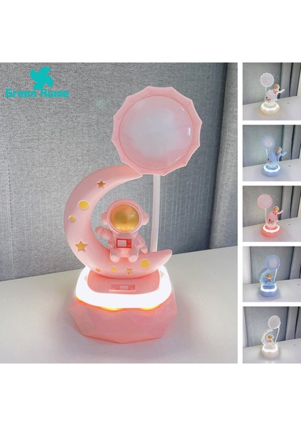Yeşil Ev Başucu Lambası Şarj Edilebilir Astronot Spaceman LED Gece Başucu Lambası Hediye (Yurt Dışından) fırsatları