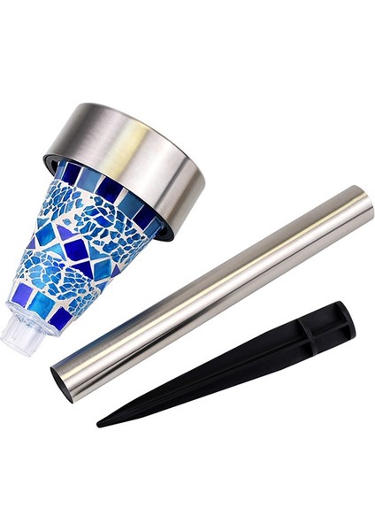 Cam Mozaik LED Solar Çim Lambası Mavi LED Işık Peyzaj Lambası B (Yurt Dışından) fırsatları