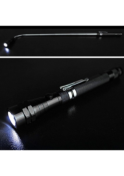 Çok Fonksiyonlu Teleskopik Esnek Boyun Teleskopik Mıknatıs Güçlü 3 LED Torch El Feneri Manyetik Lamba Işığı Alma Aracı (Yurt Dışından) indirimleri