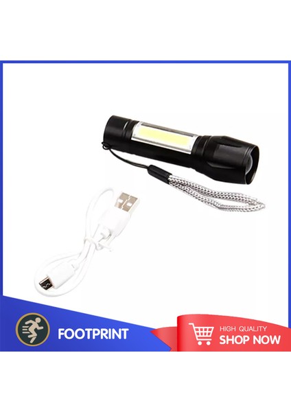 LED El Işığı Şarj Edilebilir Su Geçirmez USB Şarjı Açık Havada Kamp ve Yaya Dağcılık Cob Güçlü Işık (Yurt Dışından) fiyatları