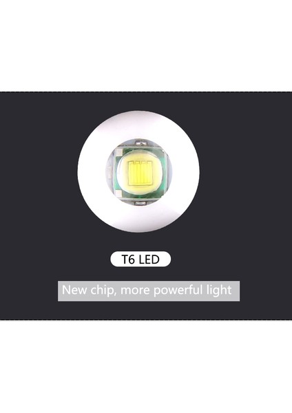 Dış Mekan Için 3 Mod Ayarlanabilir LED 6 USB Şarj Edilebilir El Feneri (Yurt Dışından) fırsatları