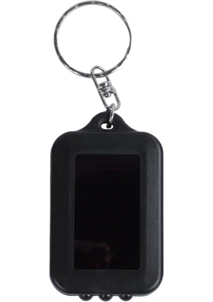 5x Acil Durum 3 LED Torch El Feneri Anahtarlık Güneş Enerjisi Güç Anahtarlık Lamba Işığı (Siyah) (Yurt Dışından) fırsatları