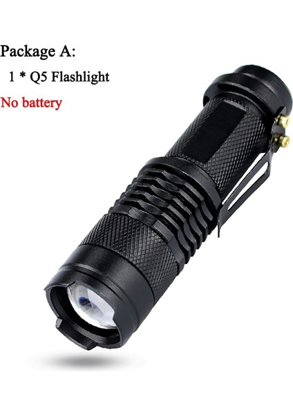 LED El Feneri 2000LM Q5 Mini LED El Feneri Torch AA/14500 Ayarlanabilir Zoom Odak Torch USB T6 Flaş Işığı 18650 Penlight (Yurt Dışından) fiyatları