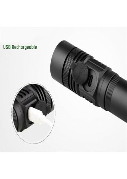 Güçlü LED El Feneri USB Şarj Edilebilir Zoom Orch 6 El Lambası Flaş Işığı Kamp Yürüyüş Için (Yurt Dışından) fırsatları