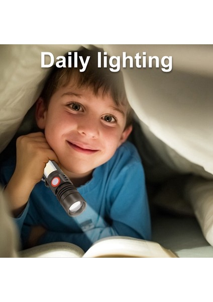 Hyqzltca 2x LED El Feneri Su Geçirmez El Feneri Manyetik Torch Zoom T6 + Cob El Feneri Klipsli El Işığı 18650 (Yurt Dışından) indirimleri