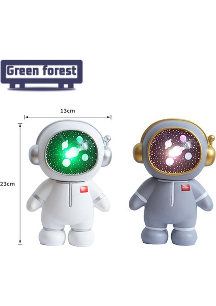 Yeşil Orman Başucu Işık Tak ve Çalıştır Karikatür Para Paraları Kumbara LED Projeksiyon Lambası (Yurt Dışından) fiyatları