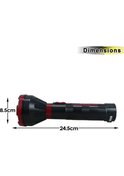 [rongcai] Maharlika Leetec, LT-222-5 Şarj Edilebilir El Feneri 5W Yüksek Güçlü LED Fener (Yurt Dışından) modelleri