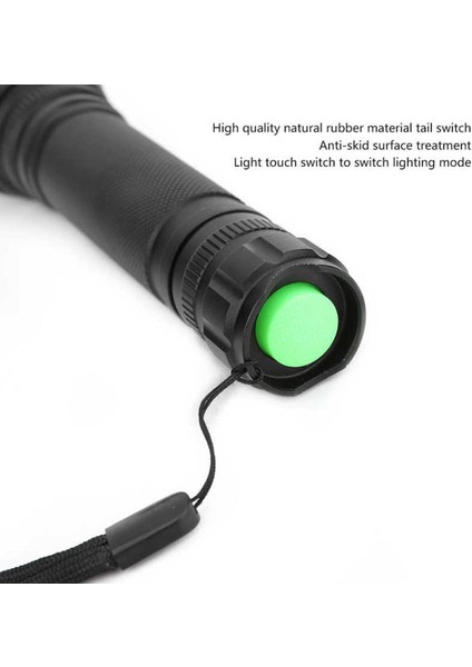 LED El Feneri Alüminyum Alaşımlı Açık Hava Su Geçirmez El Feneri Torch Kamp Koşu Balıkçılık Için (Yurt Dışından)