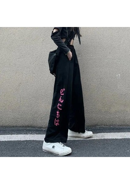 Sokak Tarzı Kuromi & Melody Baskılı Baggy Eşofman modelleri