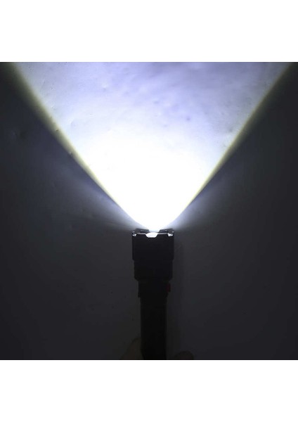 Zoom Taktikleri Torch P90 Süper Parlak Ipx4 Su Geçirmez LED El Feneri Açık Kamp Için Güç Göstergesi ile USB Şarj (Yurt Dışından) indirimleri