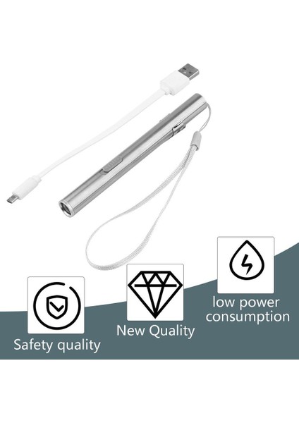 Ef USB Şarj Edilebilir LED El Feneri Güçlü Mini Fener Su Geçirmez Tasarım (Yurt Dışından) indirimleri